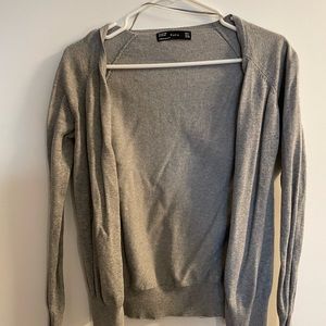 Grey zara cardigan/jacket